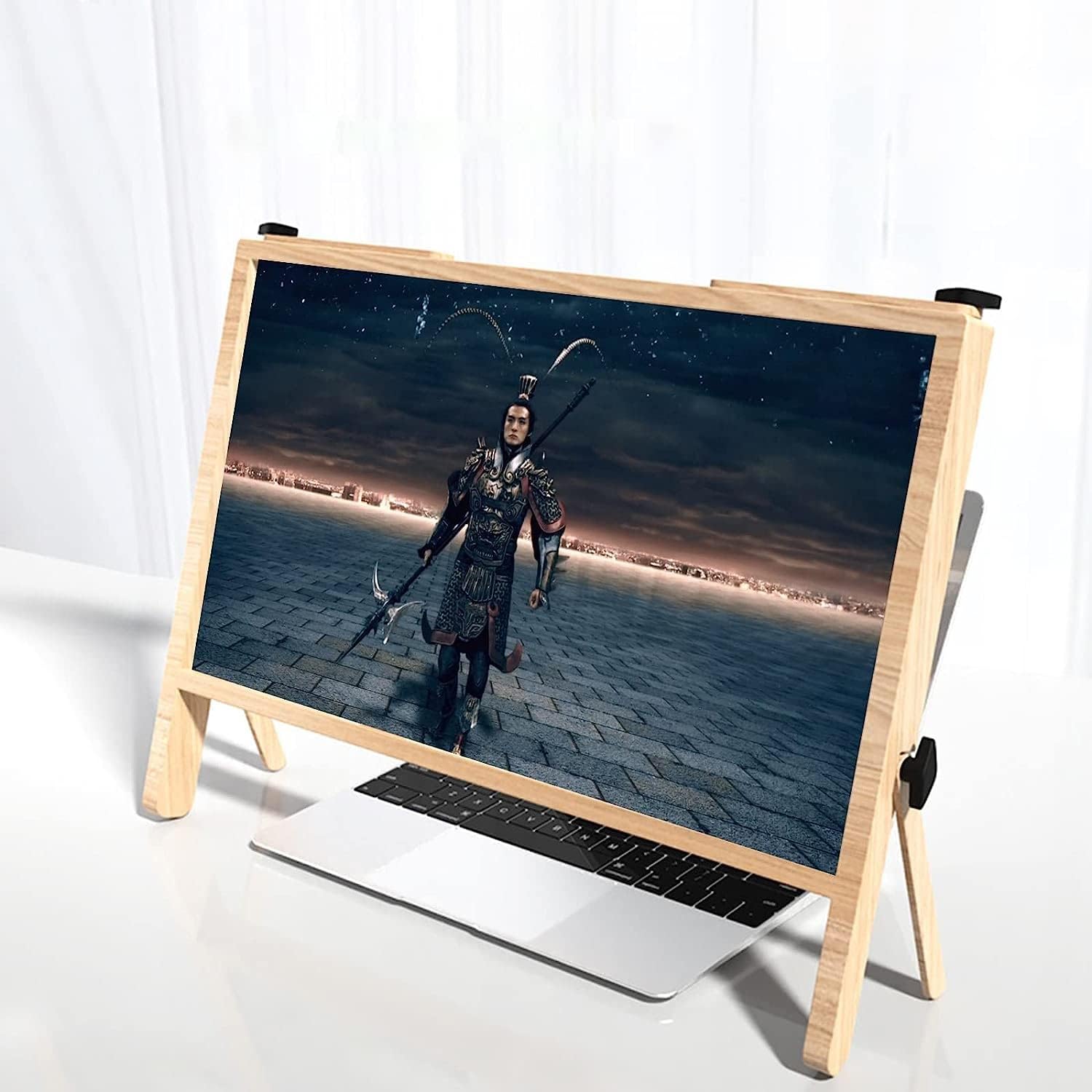 Magnifying Glass,Laptop Screen 21" Laptop Stand Anti-Radiation Screen Screen Enlarger Angle Free Adjustment for Old People, Children, Movie LoveDesk Accessories