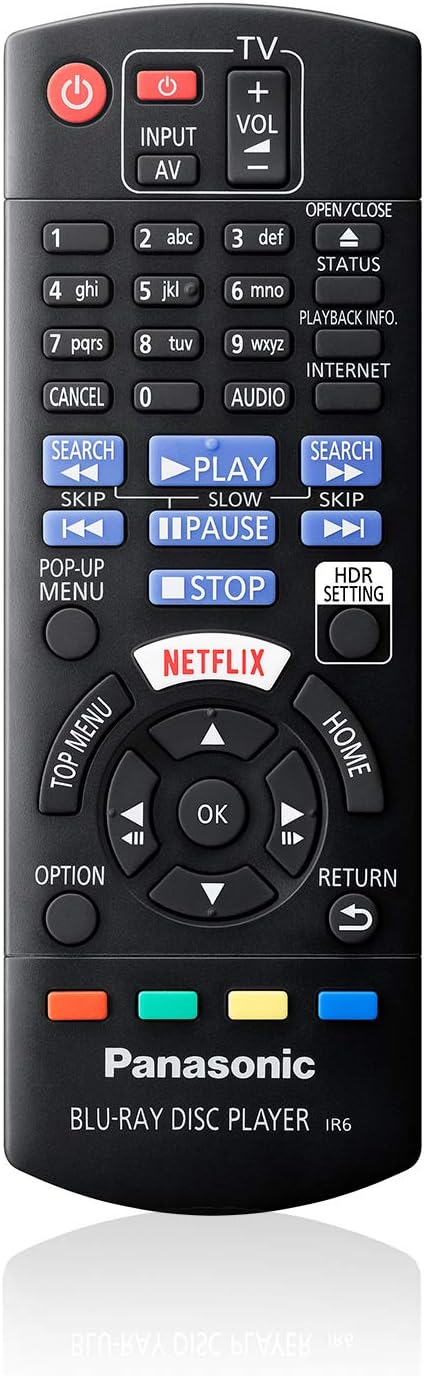 Panasonic Streaming 4K Blu Ray Player, Ultra HD Premium Video Playback with Hi-Res Audio, Voice Assist - DP-UB420-K (Black)