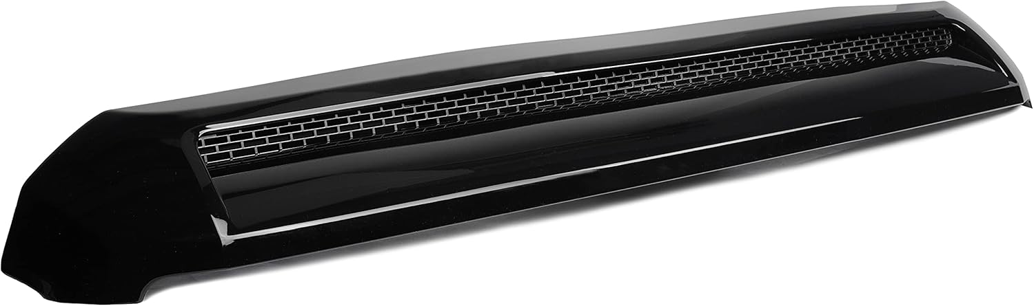 HECASA Hood Scoop Compatible with 2014-2021 Toyota Tundra Replacement for 761800C030 TO1231102 REPT133702 Front Black Upper Grille Bulge Molding Platinum Style