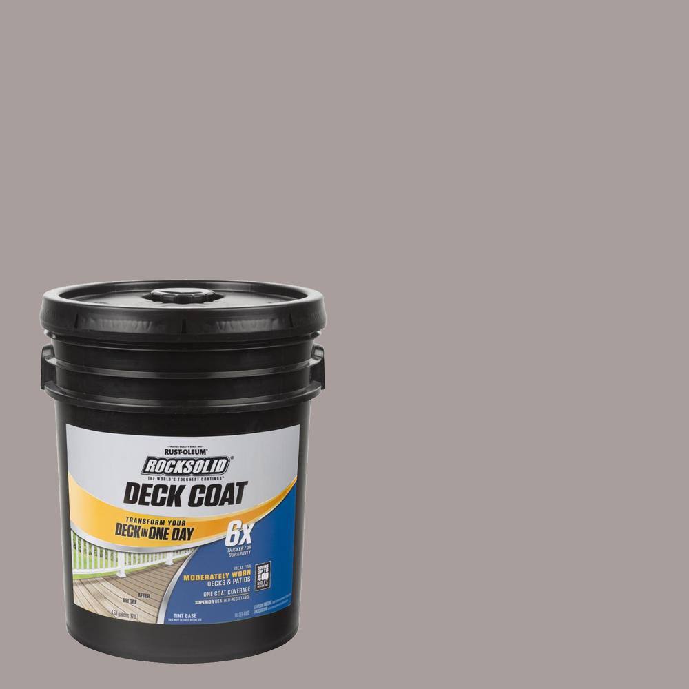 Rust-Oleum RockSolid 5 gal. Brownstone Exterior 6X Deck Coat