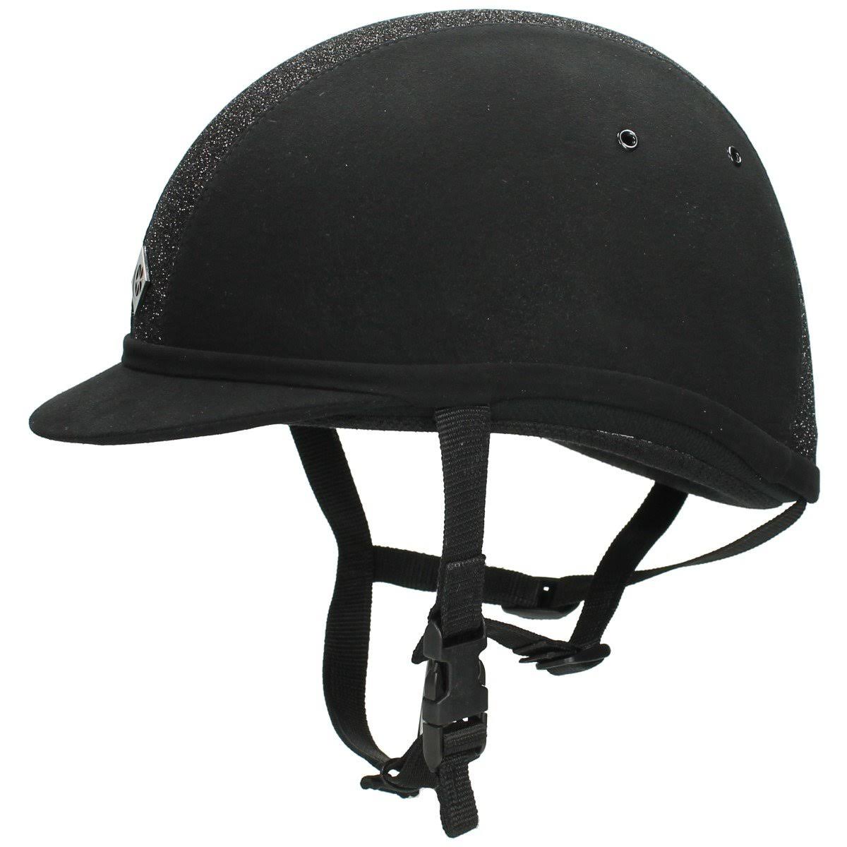 Charles Owen YR8 Sparkly Riding Hat - Black/Black