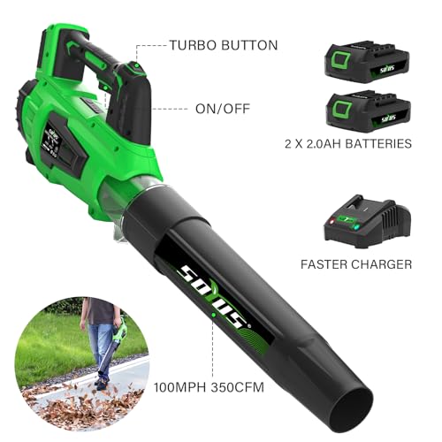 SOYUS Cordless Leaf Blower & Leaf Vacuum with Battery and Charger