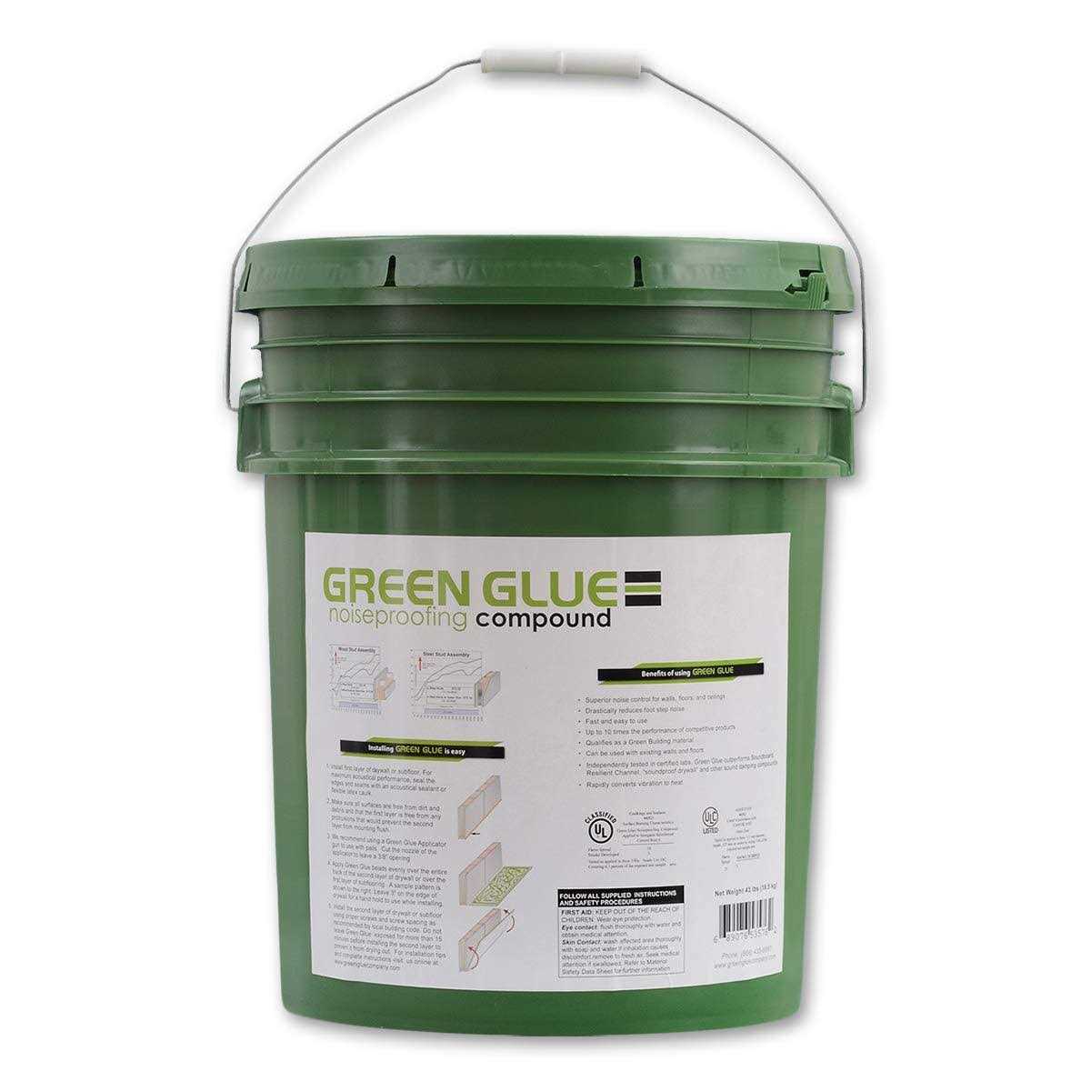 Acoustic Noise Proofing Green Glue Compound 5 Gallon Pail - Shop Hardware Tools Online Store