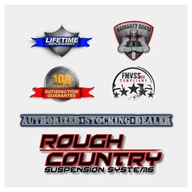 Rough Country 91023 Jeep Neoprene Seat Cover Set | Black [97-01 XJ w/ Detachable Headrest]