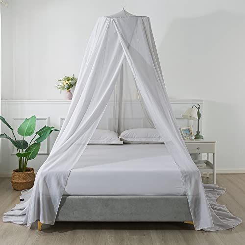 MiemieAi Faraday cage Radiation EMF Protection Bed White Canopy