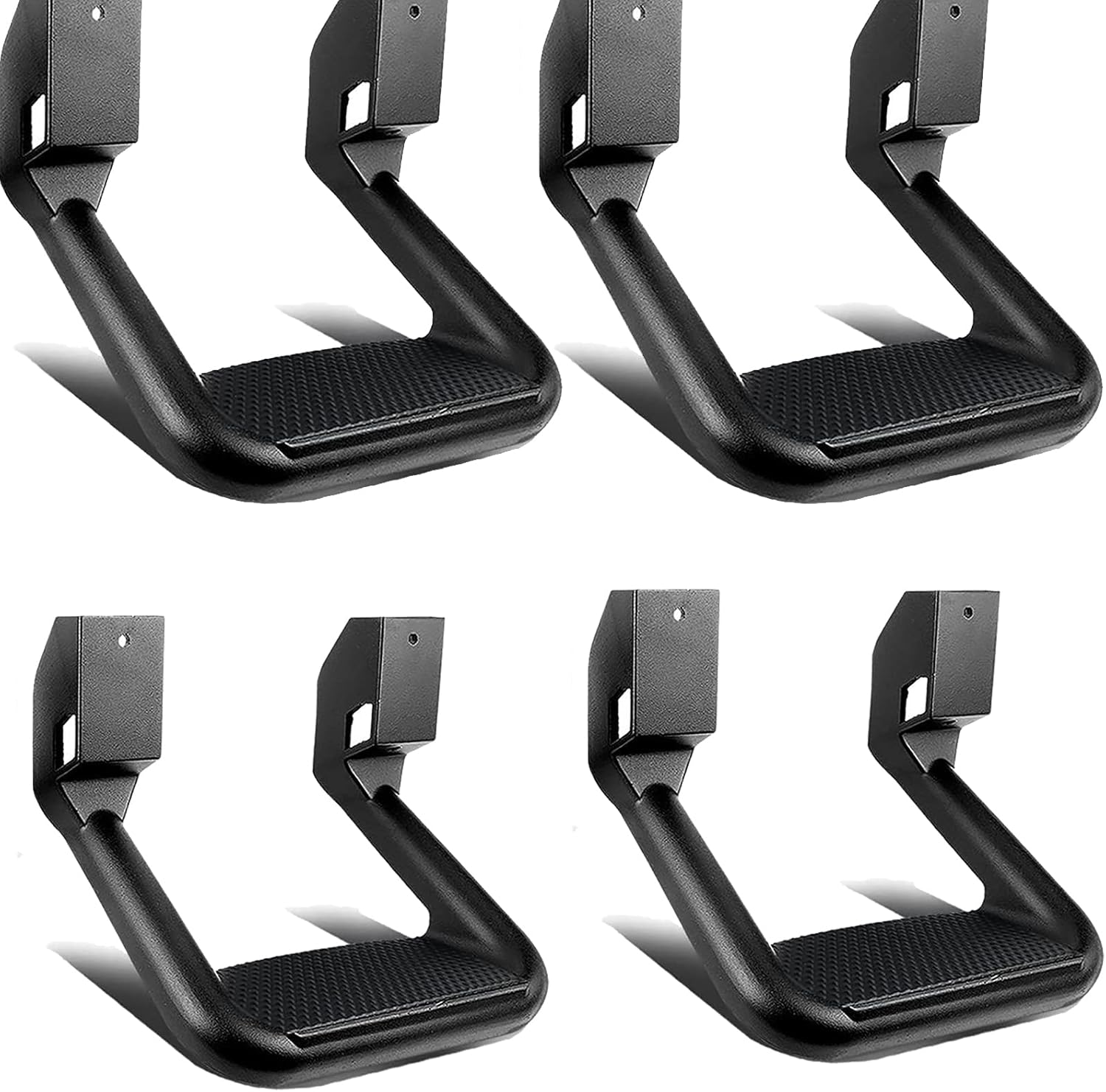 Universal Aluminum Side Step for Truck SUV, 2 Piece Black Pack of 2
