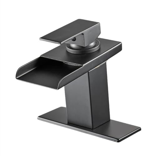 Brass LED Waterfall Bathroom Basin Faucet Hydroelectric Power Generation Color Change Hot Cold Crane Sink Mixer Tap