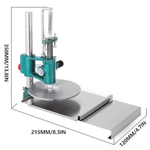 Manual Dough Press Dough Roller Dough Sheeter Pasta MakerAdjust Dough Thickness & Plate HeightCommercial Use & Home UseRestaurant Pizza Shop Street Vendors Pastry Shop