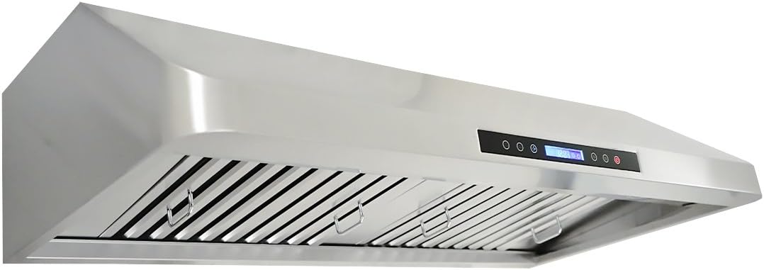36 Inch Under Cabinet Wall Mount Range Hood 900 CFM Stainless Steel Baffle Filters Proline PLJW 113