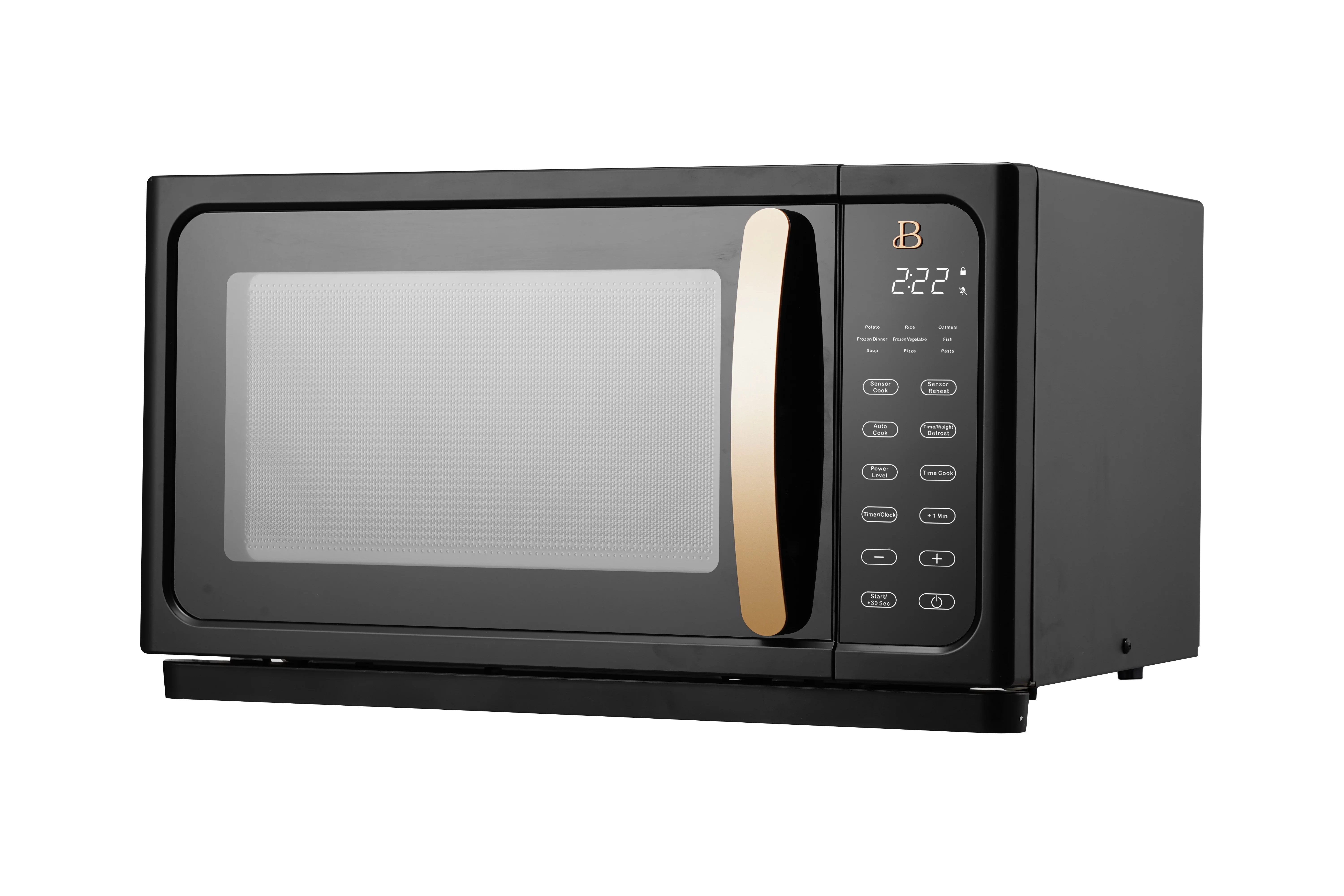 Beautiful 1.1 Cu ft 1000 Watt, Sensor Microwave Oven, White Icing by Drew Barrymore, New