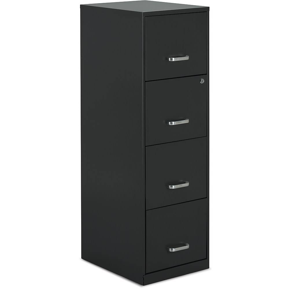 Staples 4-Drawer Vertical File Cabinet Charcoal Letter 18x22 D (52148) 2806663