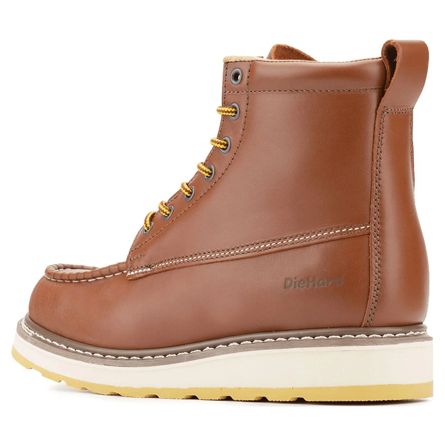 DieHard Men's 6'' Leather Slip Resistant Durability Breathable Soft Toe Work Boots 84994 Size 8.5