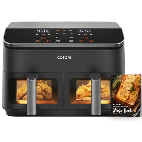 COSORI Dual Basket Air FryerPlastic air fryer