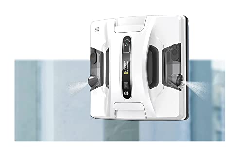 HOBOT-2S Window Cleaning Automatic Robot with Ultrasonic Water Spray, Intelligent Cleaning, AI Smart Route Plan, Dual Replaceable Water Tanks, and Control via Smartphone or Remote