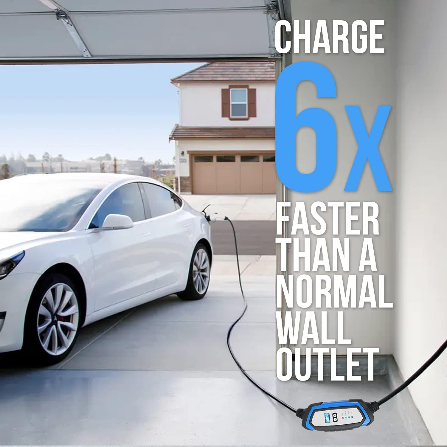 Lectron 240V 32 Amp, Level 2 EV Charger, with 21ft Long J1772 Charging Cable & NEMA 14-50 Plug