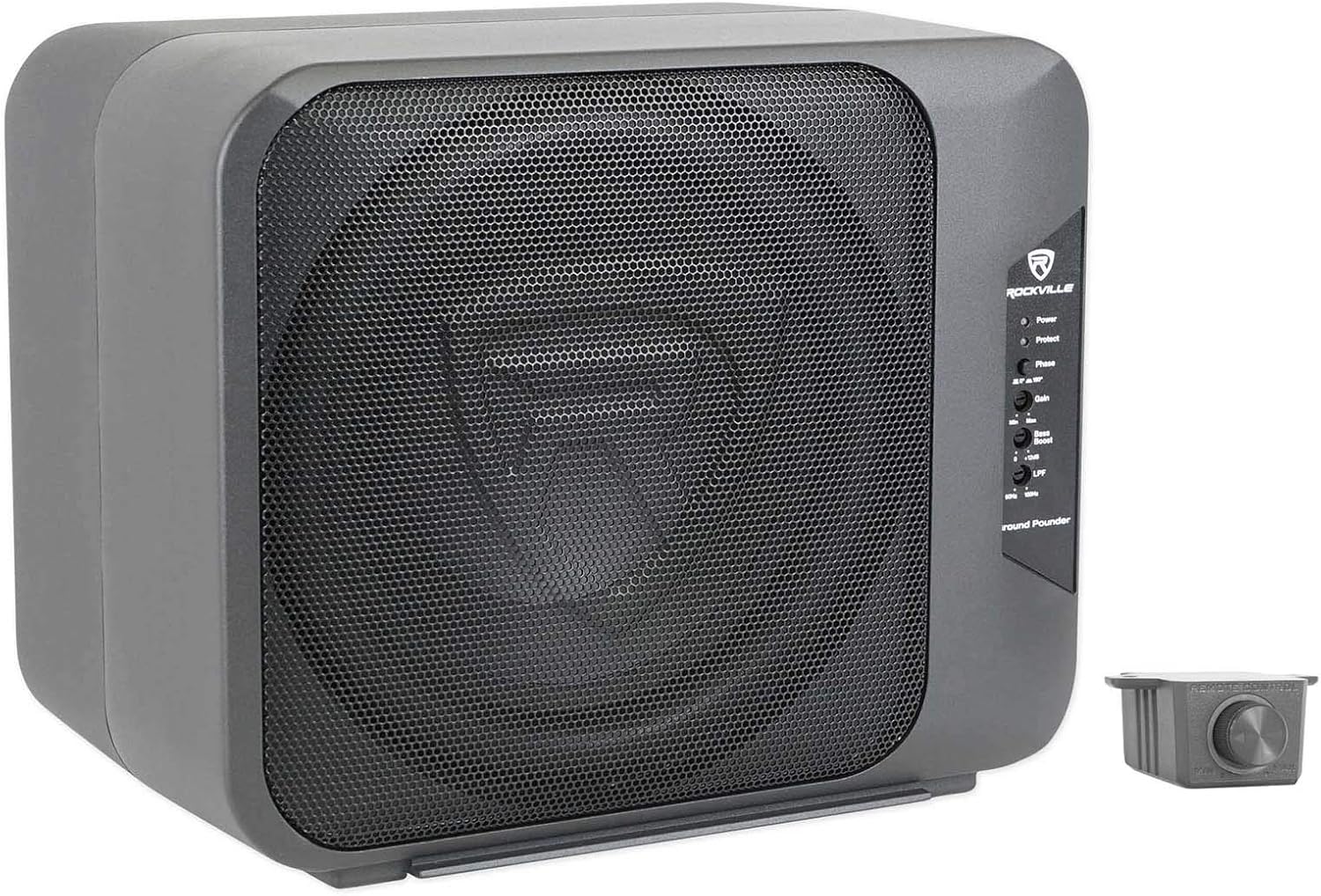 Rockville Ground Pounder 800 Watt Powered Dual 10" Loaded Car Subwoofer+Amp Kit
