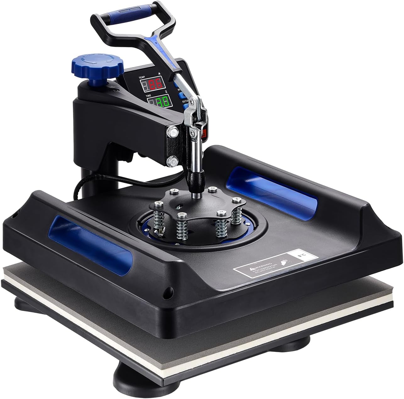 VEVOR Heat Press, 15x15inches Heat Press Machine 5 in 1, Swing Away Digital Control Multifunctional Heat Press, Anti-Scald Fast-Heating, Sublimation Combo for T-Shirts Hats Caps Mugs Plates