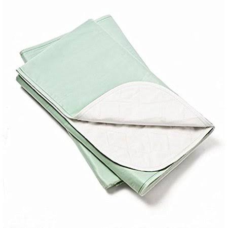 Platinum Care Pads Washable Green Large Reusable Bed Pads/Hospital Underpads, for Use with Incontinence and Pets Size 34x36 in, Pack of 12 - Megean