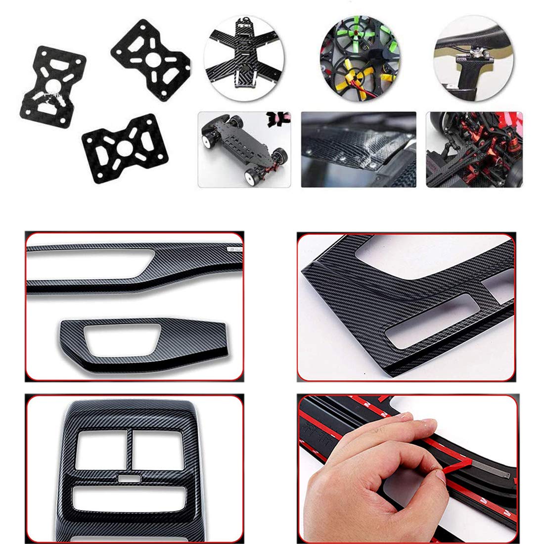 3.0x600x600mm Carbon Fiber Sheets 100% 3K Surface Twill Matte Carbon Fiber Plate