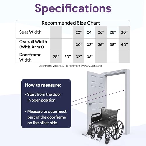 26" Heavy Duty Bariatric Wheelchair for Adults - Black - Removable Desk Arms and Elevated Leg Rests - 700LB Capacity - Nylon Seat - Adjustable Standard and Hemi Height - K7