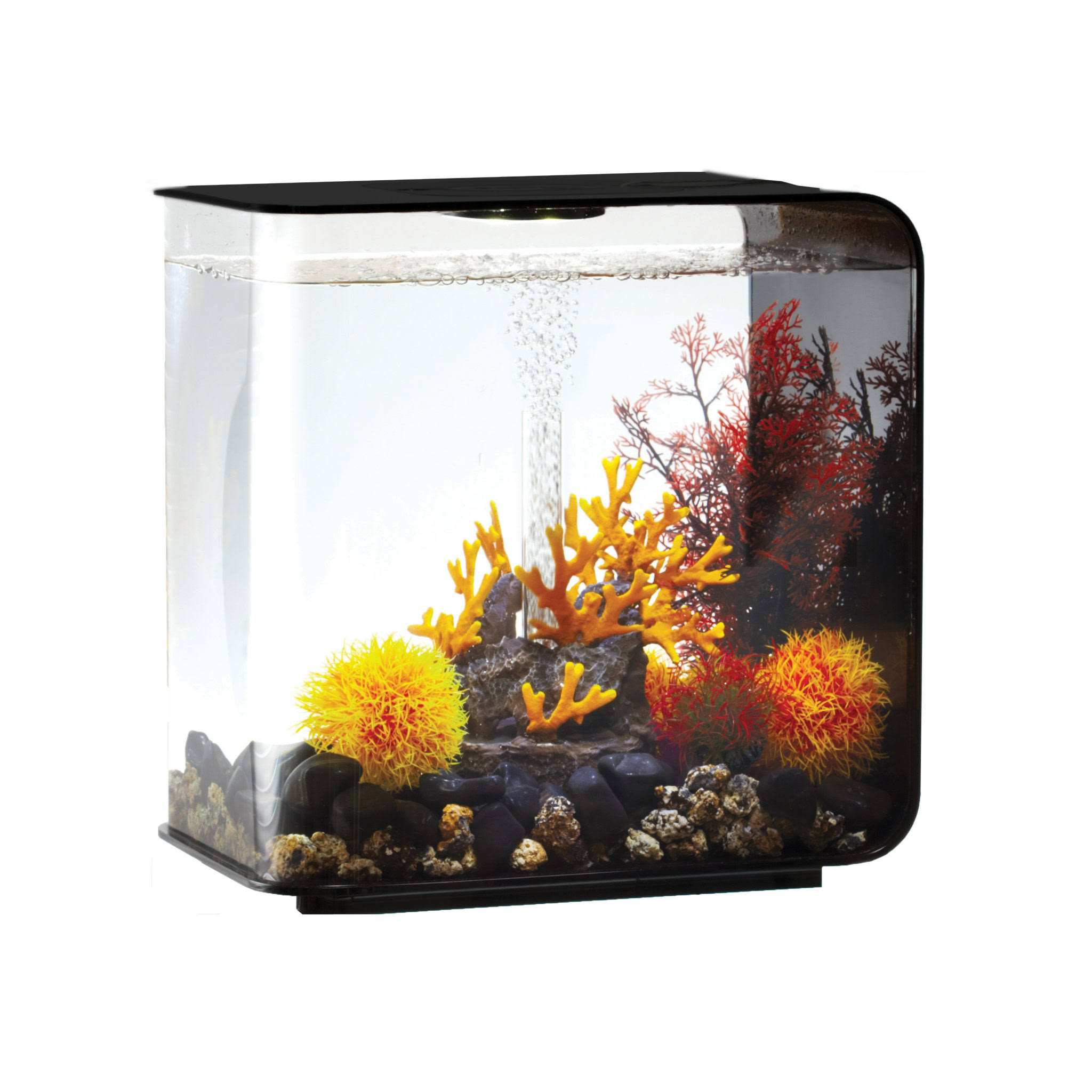 biOrb Flow Aquarium with LED Light, Black, 8 Gal