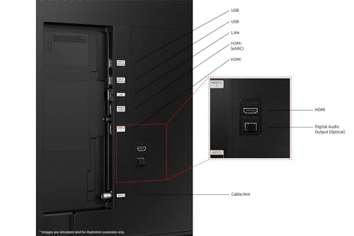 SAMSUNG Class QLED 4K Q60D Series Quantum HDR Smart TV w/Object Tracking Sound Lite, Motion Xcelerator, Slim Design, Gaming Hub, Alexa Built-in
