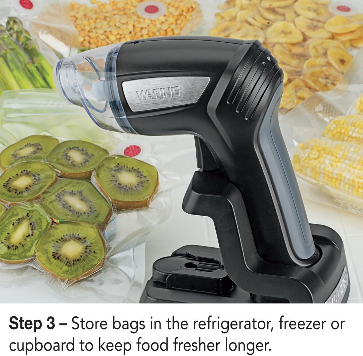 Waring Pro PVS1000 Pistol Vac Professional Vacuum Sealer System