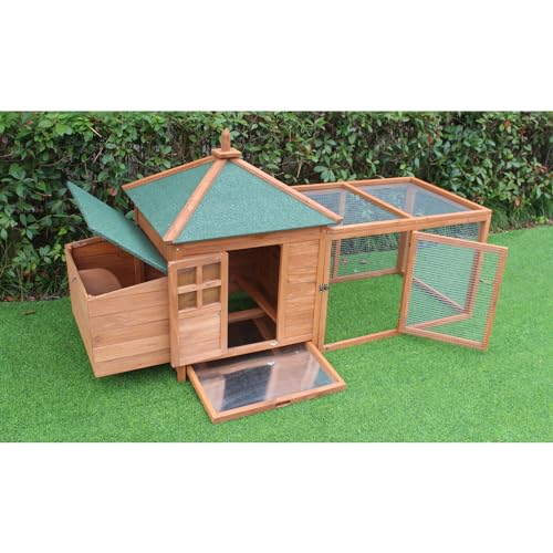 Hanover Wood Outdoor Cat House with Multi Levels, Waterproof Roof, Escape Doors, and Ledge Seating, 30.7" x 22" x 35.4", Sturdy and Weather Resistant Modern Cat Shelter for Backyard, Patio, or Lawn