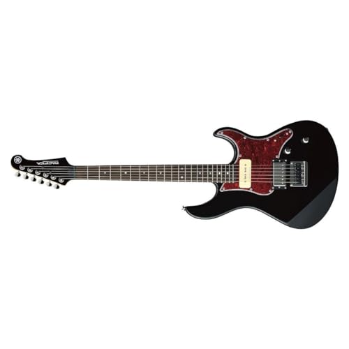 YAMAHA 6 String Solid-Body Electric Guitar, Right, Translucent Black, 612VII (PAC612VIIFM TBL)
