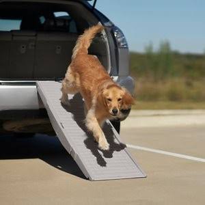 Frisco Tri-Fold Travel Dog Car Ramp, Gray