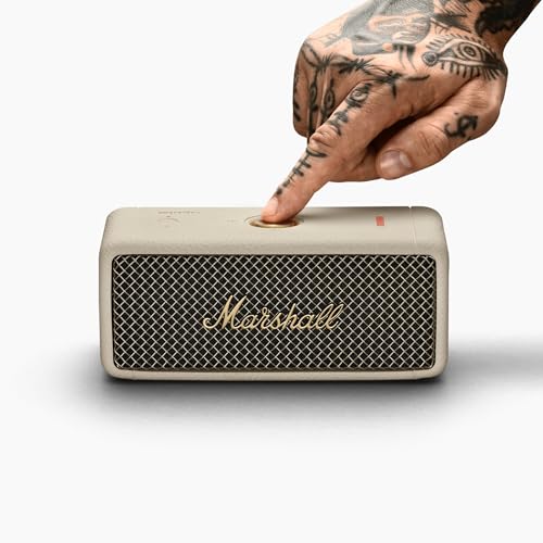 Marshall Emberton II Portable Bluetooth Speaker, Black & Brass