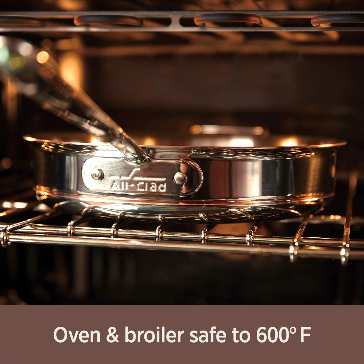 en Copper Core 5-Ply Stainless Steel Cookware Set 14 Piece Induction Oven Broil Safe 600F Pots and Pans