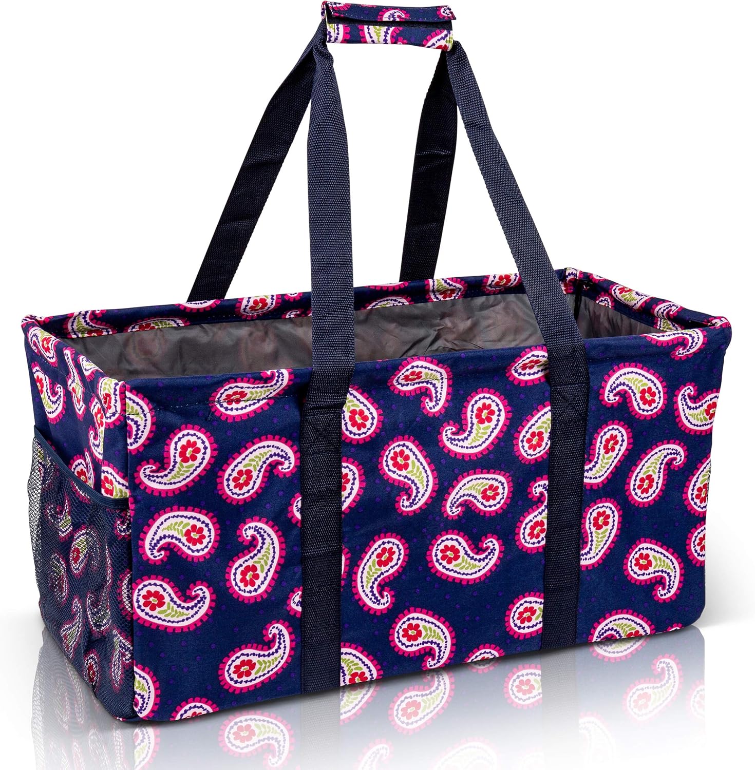 Extra Large Utility Tote Bag - Oversized Collapsible Pool Beach Canvas Basket
