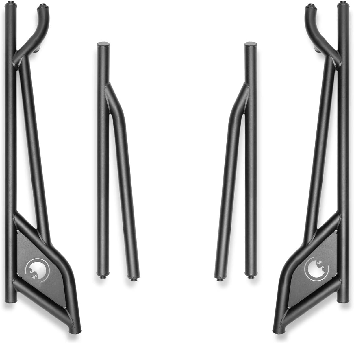 SuperATV Nerf Bars/Rock Sliders for Can-Am Maverick X3 MAX (See Fitment) | 1.75” Diameter Steel Tubing | Bolt-On Mounting | Powder-Coat Finish | Protects Exposed Sides and Body Plastic