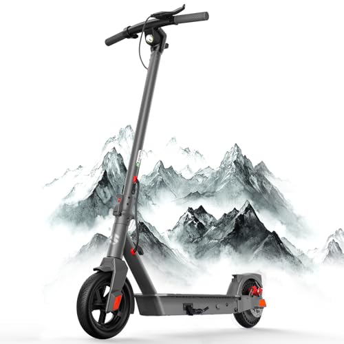 SISIGAD Electric Scooter Adults 10" Tires, 600W Peak Motor, Max 22 MPH Speed, 30 Miles Long Range, Portable Folding E-Scooter for Commuting with Dual Brakes, LCD Display APP Control