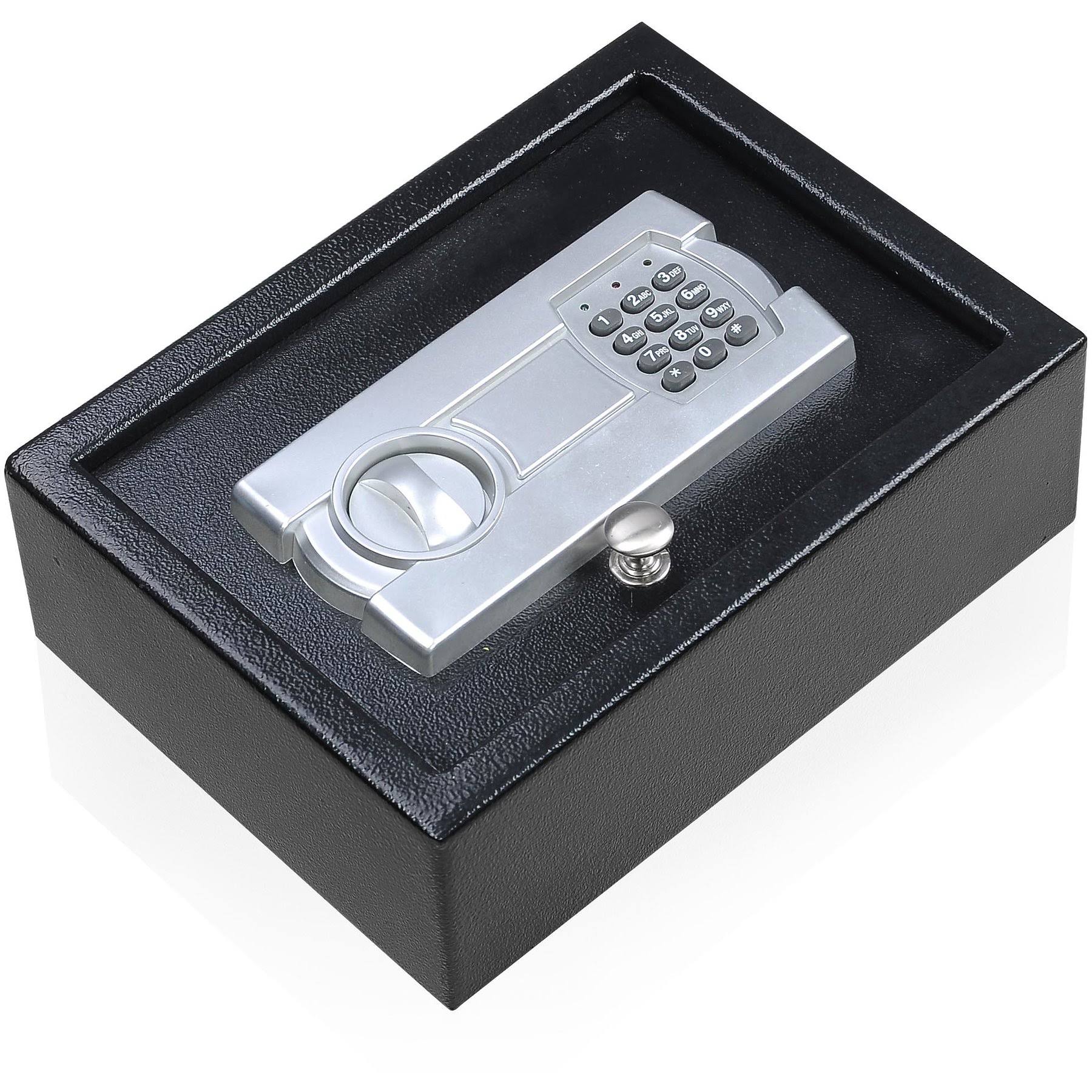 Portable 12x9 Keypad Safe Hand Gun Pistol Drawer Keyless Digital Electronic Lock Car RV Cash Box