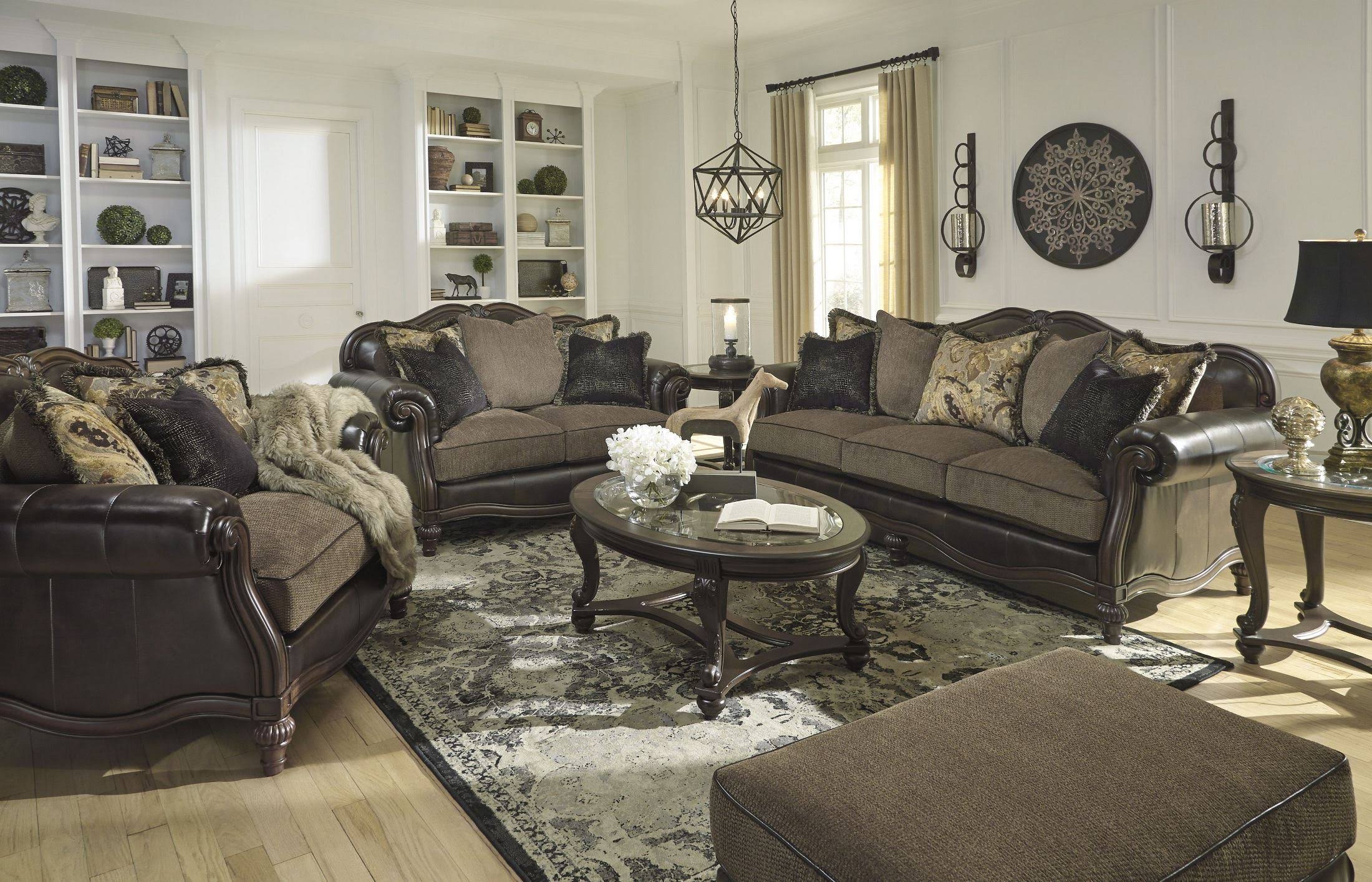 Ashley Norcastle Dark Brown Accent Cabinet T499-40