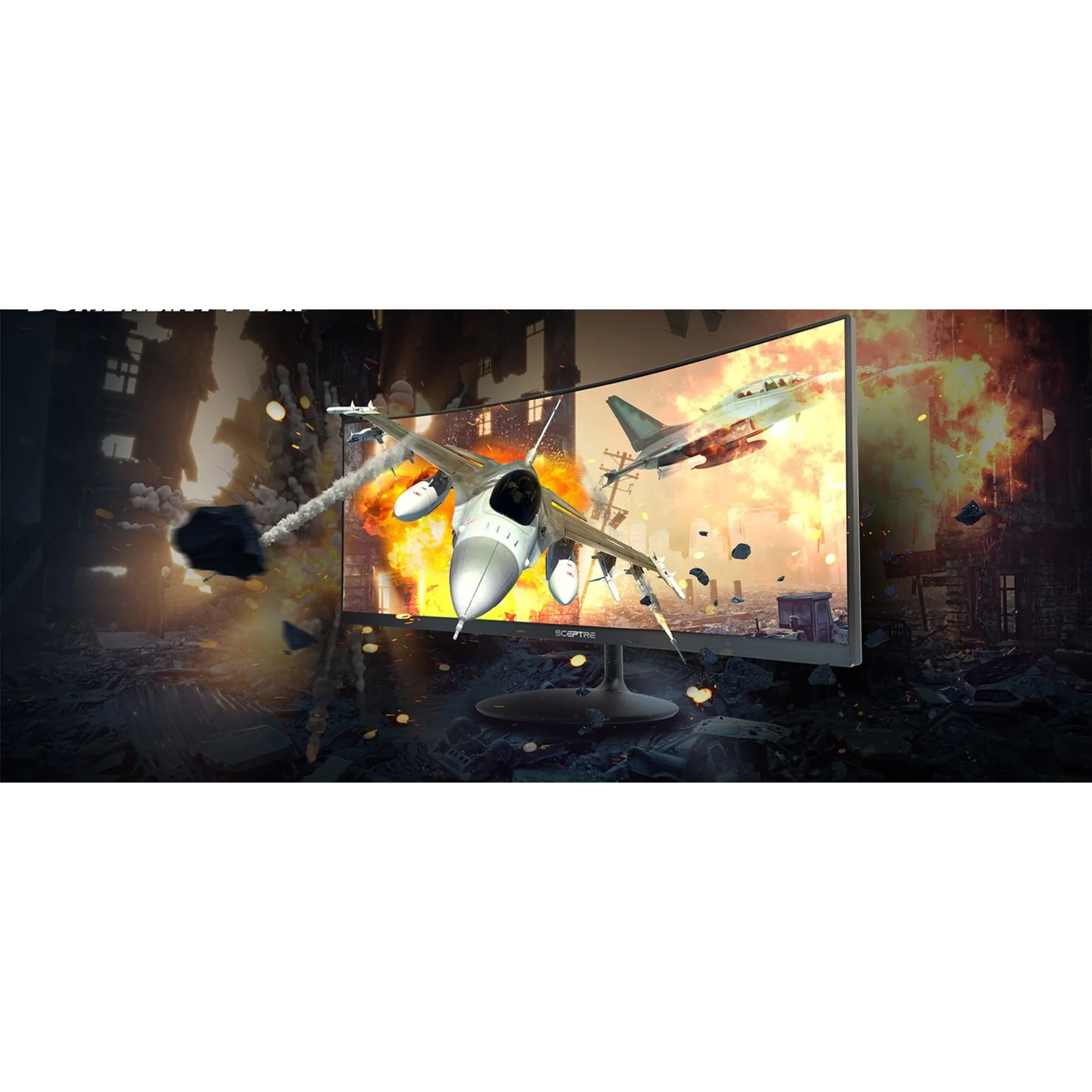 Sceptre C345W-2560UN 34" Class UW-UXGA Curved Screen Gaming LCD Monitor, 21:9, Black