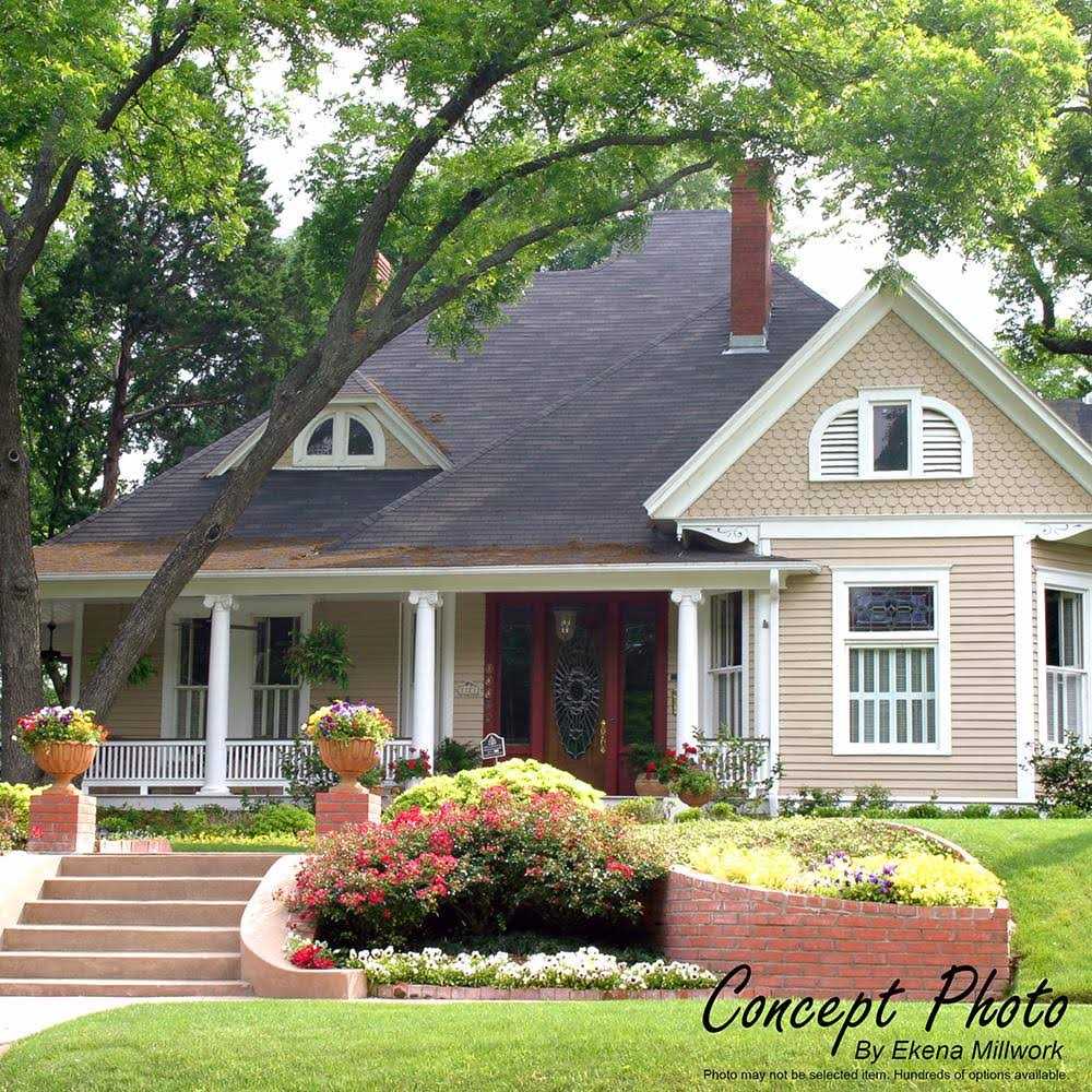 Ekena Millwork Triangle Surface Mount PVC Gable Vent Pitch - Shop Hardware Tools Online Store