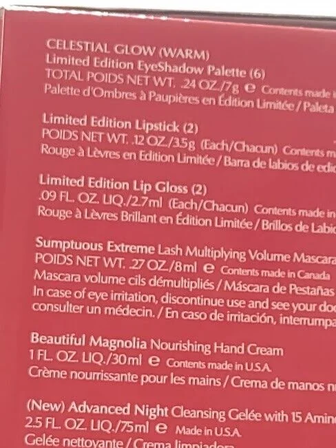 Estee Lauder Blockbuster Celestial GLOW Warm in Holiday Makeup Skincare Set 11 Full-Size Favorites + More For the Price of One Full-Size Advanced Night Repair