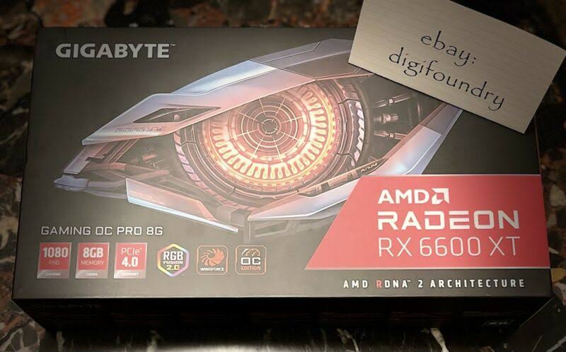 Gigabyte Radeon RX 6600 XT Gaming OC Pro 8GB Graphics Card Sealed Ready to Ship