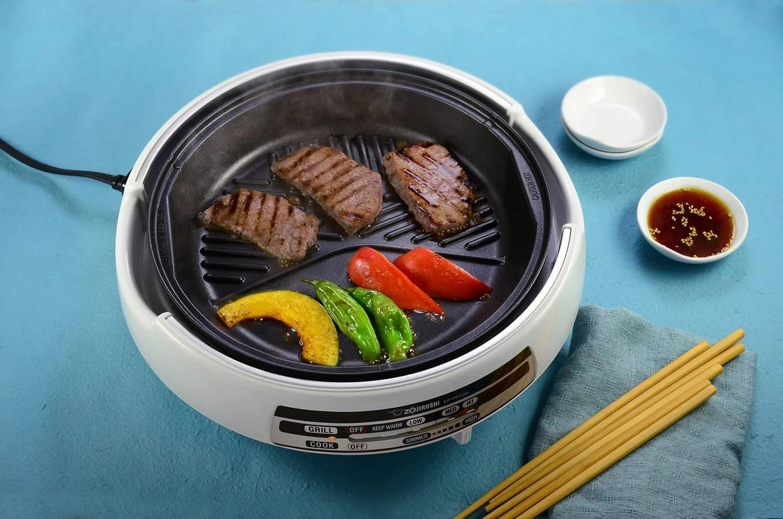 Zojirushi EP-PFC20HA  Gourmet d\u2019Expert® Electric Skillet for Yin Yang Hot Pot