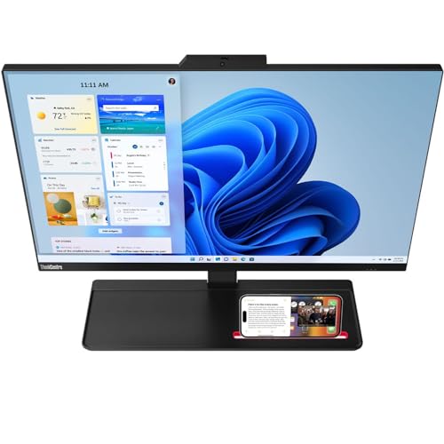 Lenovo ThinkCentre M90a Business All-in-one Computer, 23.8" FHD IPS Display, Intel Core i5-10400 Processor, Wi-Fi, Webcam, USB-C, SD Card Reader, Windows 11 Pro