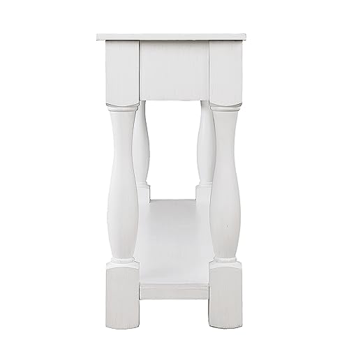 Merax Long Console Table with 3 Drawers and 1 Bottom Shelf, 63" Sofa Table for Entryway, Light Espresso
