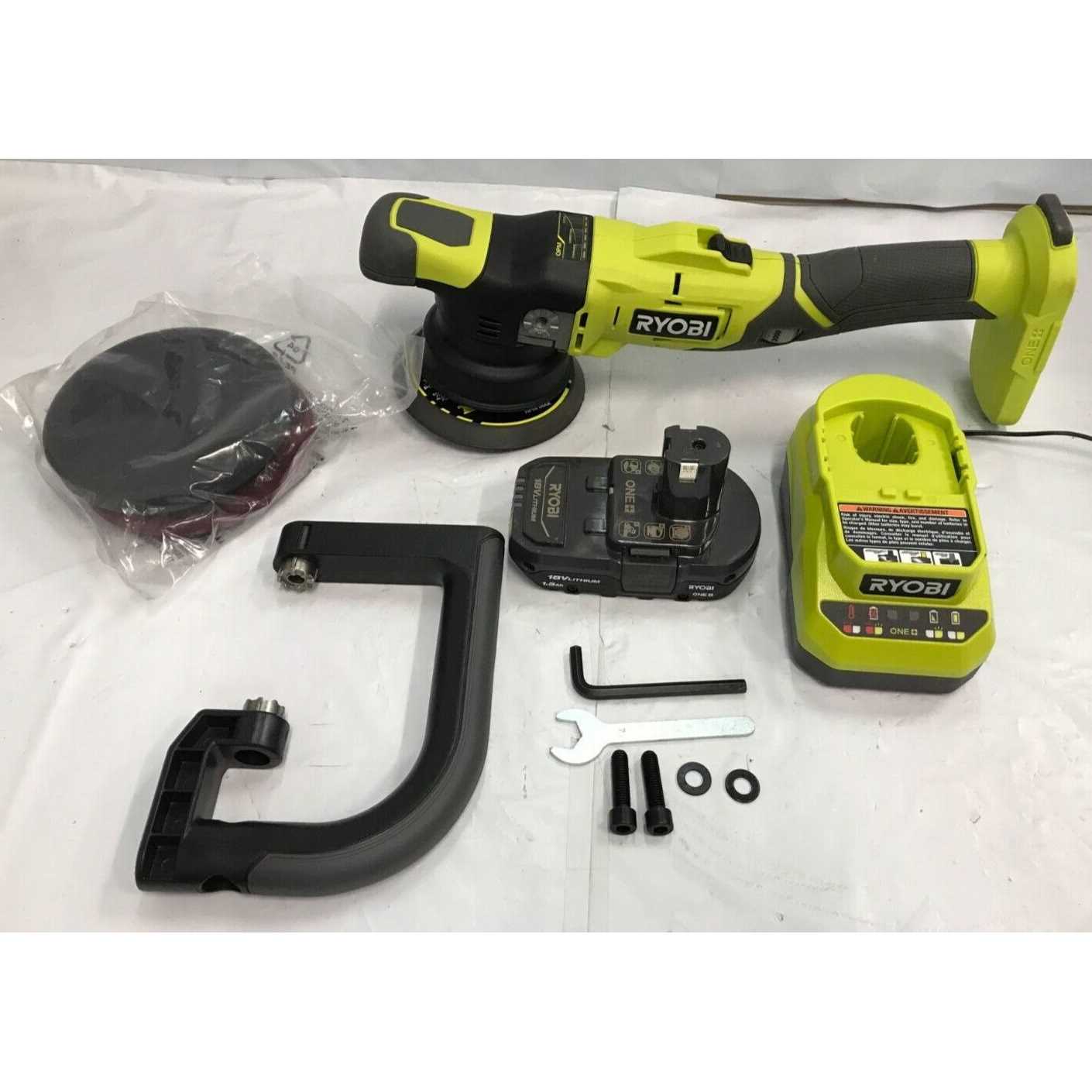 RYOBI ONE+ 18V Cordless 5 in. Variable Speed Dual Action Polisher Kit with 4.0 Ah Battery and 18V Charger - Shop Hardware Tools Online Store