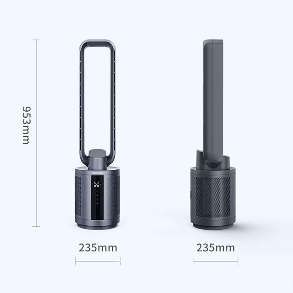 Electric Fan Standing Floor Fan with Remote 9 Speed Tower Fan Air Purification Stand fan Oscillating Movement for Bedroom Office Cool