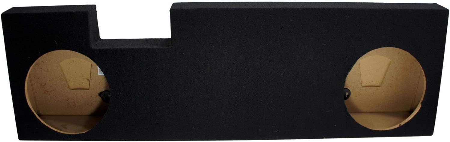 Compatible with Ford F250 or F350 Super Crew Cab Truck 2001-2014 Dual 12 Subwoofer Sub Box Speaker Enclosure