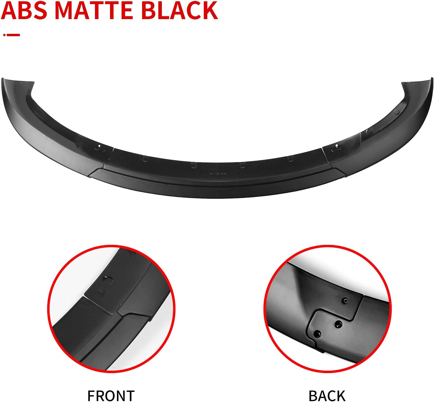 Xipoo Fit Tesla Model 3 Front Lip Front Bumper Lip Spoiler Wing
