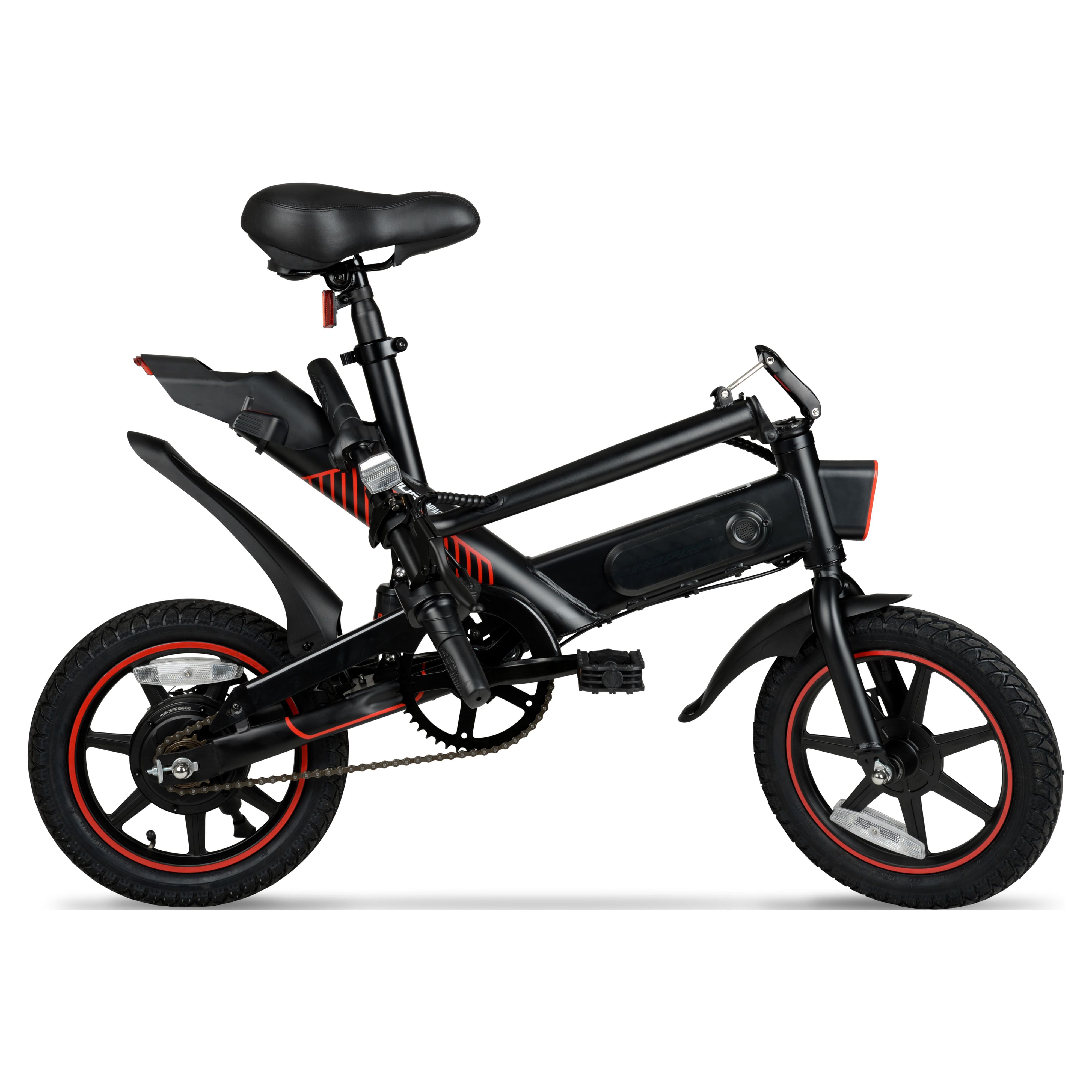 Hyper Bicycles 14" 36V Foldable Compact Electric Bike w/Throttle, 350W Motor, Recommended Ages 14 years and up