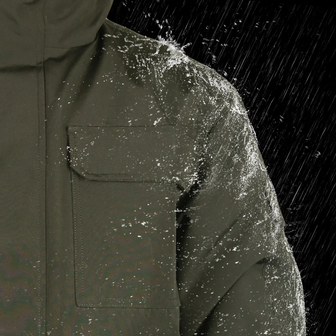 Men's Goose Down Parka Jacket Waterproof Heavy Winter Coat Ski Jacket with Hood